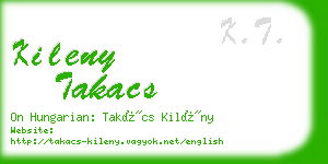 kileny takacs business card